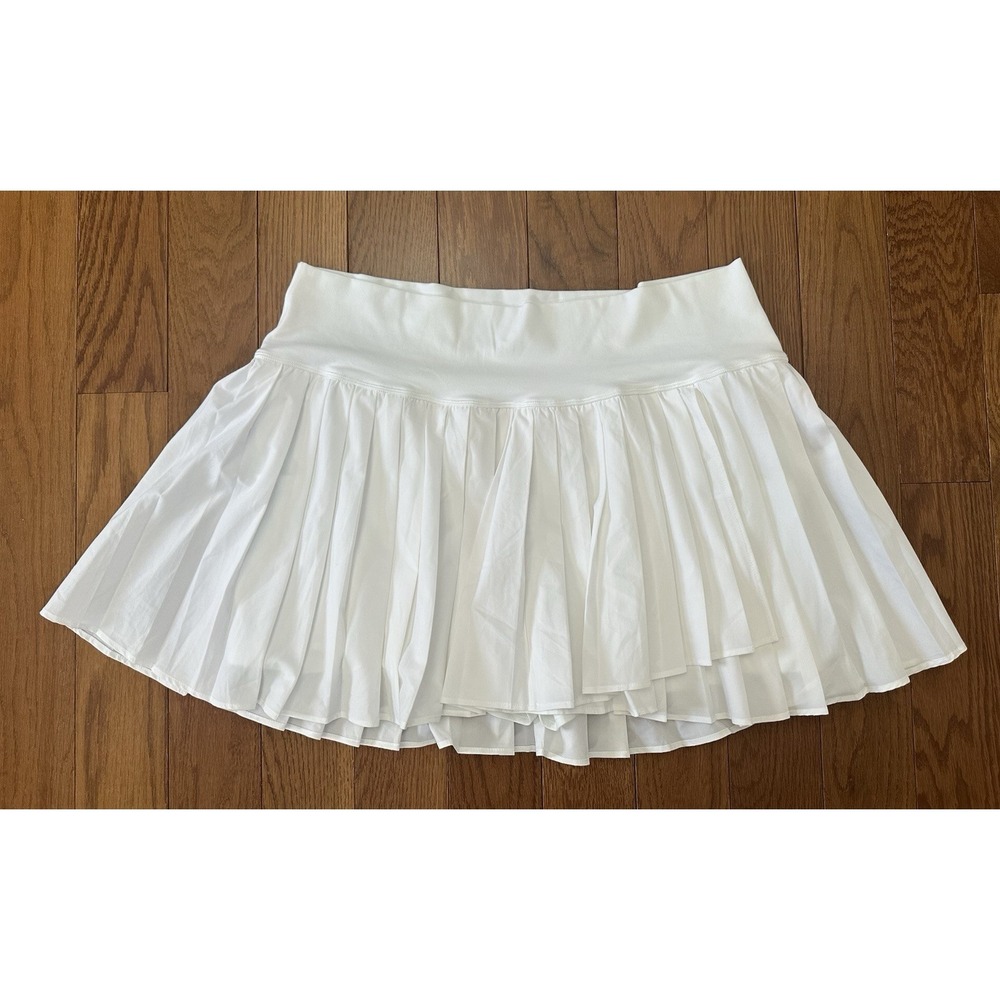 Offline by Aerie NWT Pleated Mini Skirt Skort White Tennis Pickleball XXL